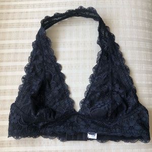 Free People Lace Halter Bra